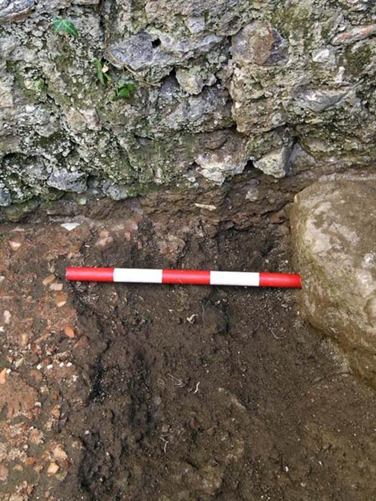VI.25, Herculaneum. May 2004. Rear room, flooring near east wall. Photo courtesy of Nicolas Monteix.